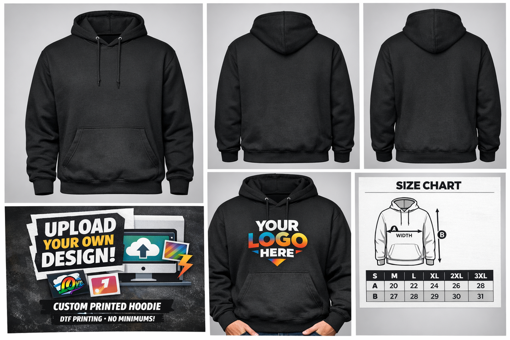 Custom Unisex Hoodie, Personalized Text & Design