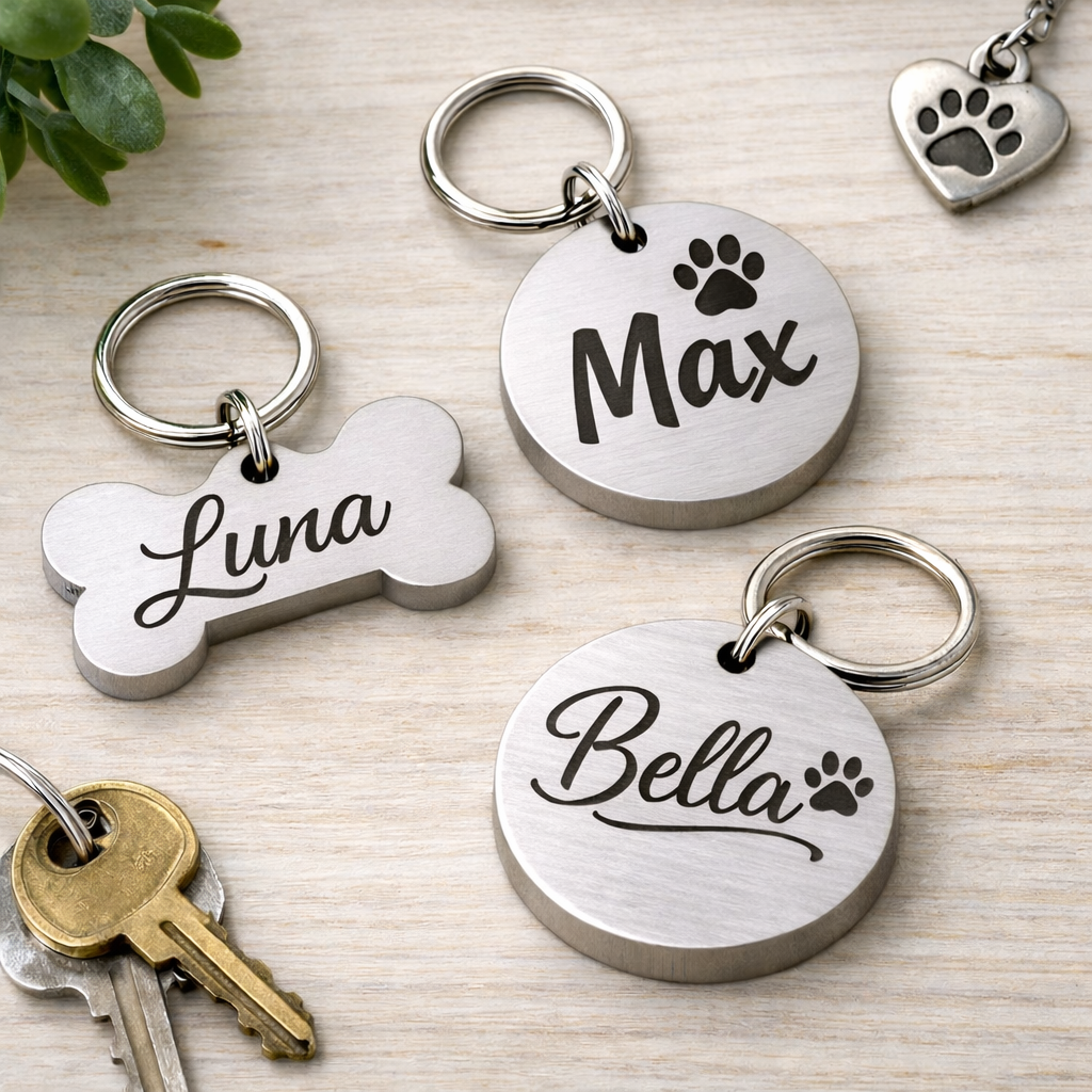 Custom Pet Keychain | Engraved with Your Pet’s Name