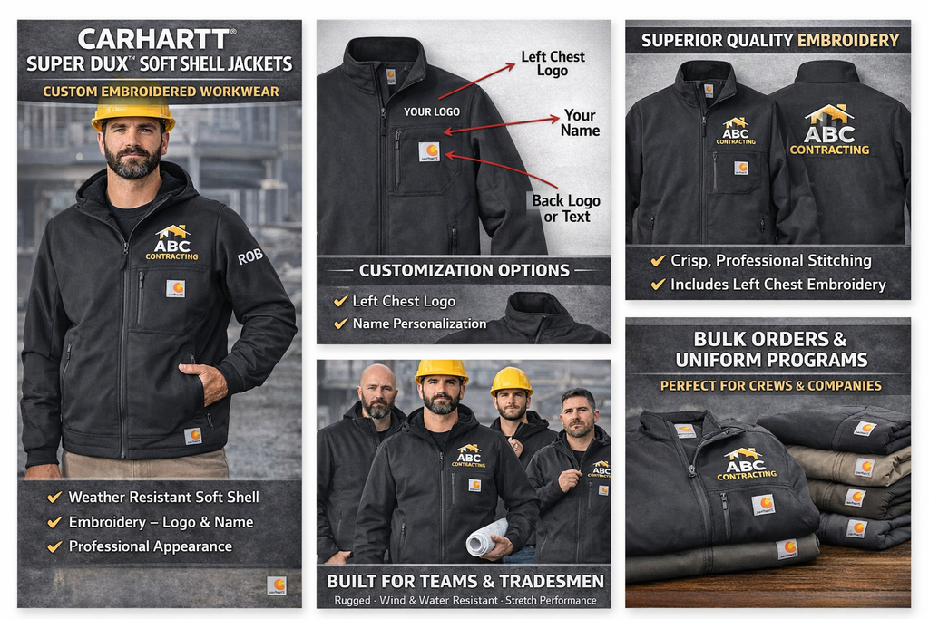 Carhartt® Super Dux™ Soft Shell Jacket – Custom Embroidered Workwear