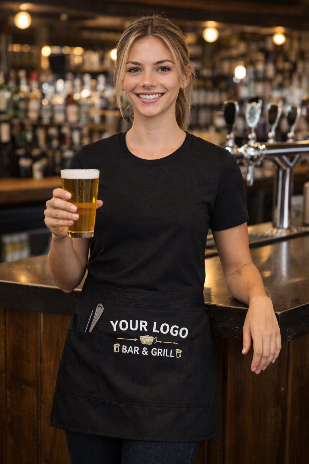 Port Authority® Easy Care Reversible Waist Apron with Stain Release – Tailored to Your Business