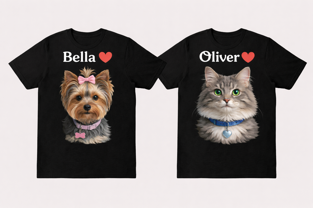 Personalized Pet Portrait T-Shirt