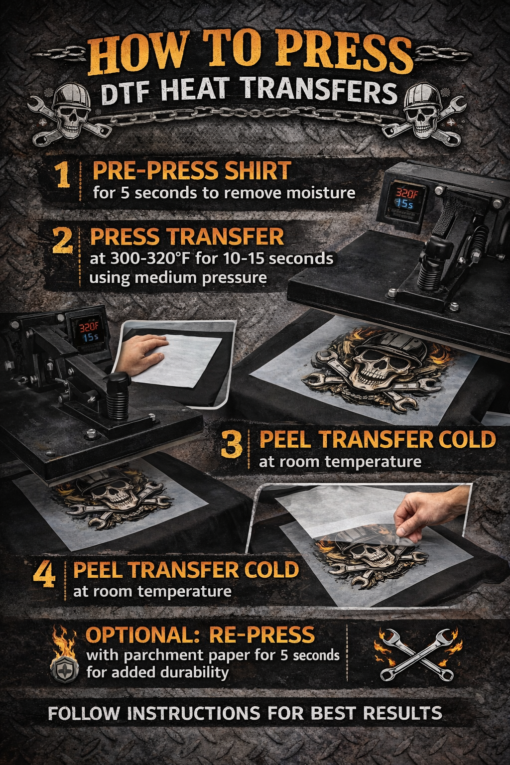 Custom DTF Transfer – Ready to Press | Upload Your Design | Heat Press Transfer