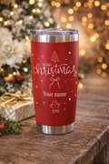 🎄 Personalized Merry Christmas Tumbler