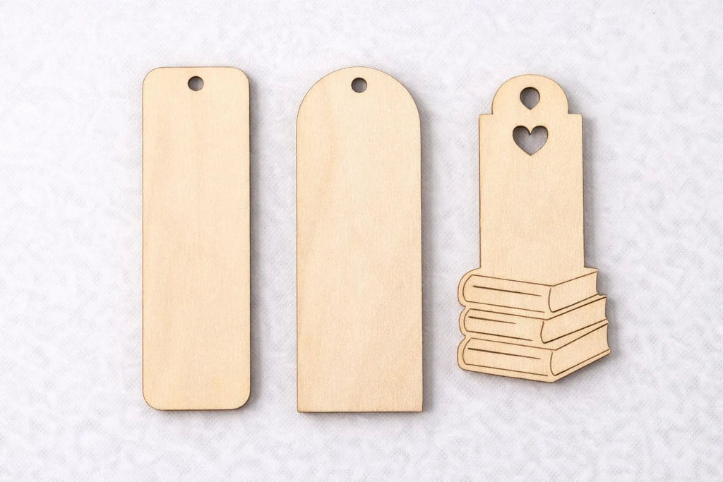 Unfinished Wooden Bookmarks for Craft Making