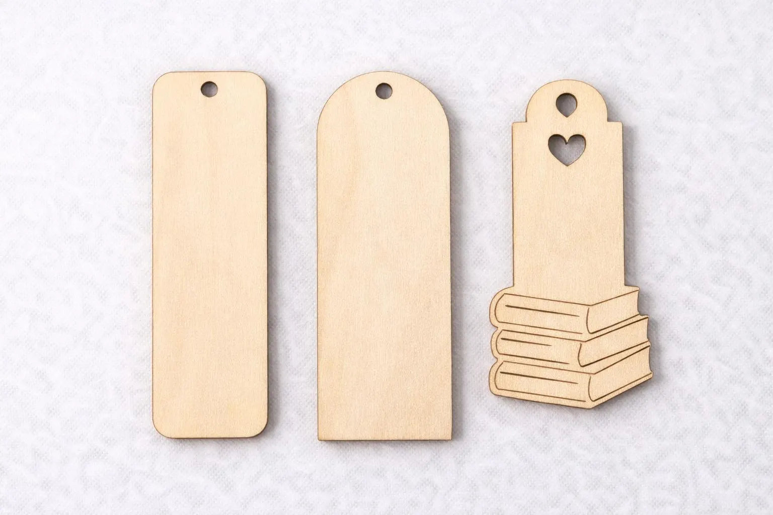Unfinished Wooden Bookmarks for Craft Making