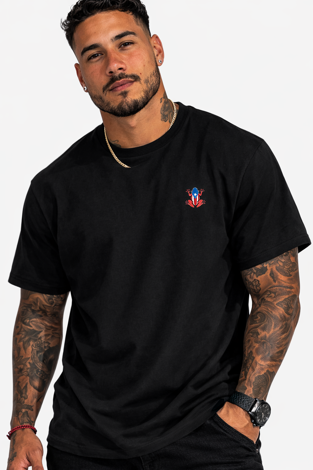 Coquí Puerto Rico Flag Design T-Shirt